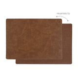 KAF Home Santiago Rectangular Bio Based Vinyl Placemat, Light Brown