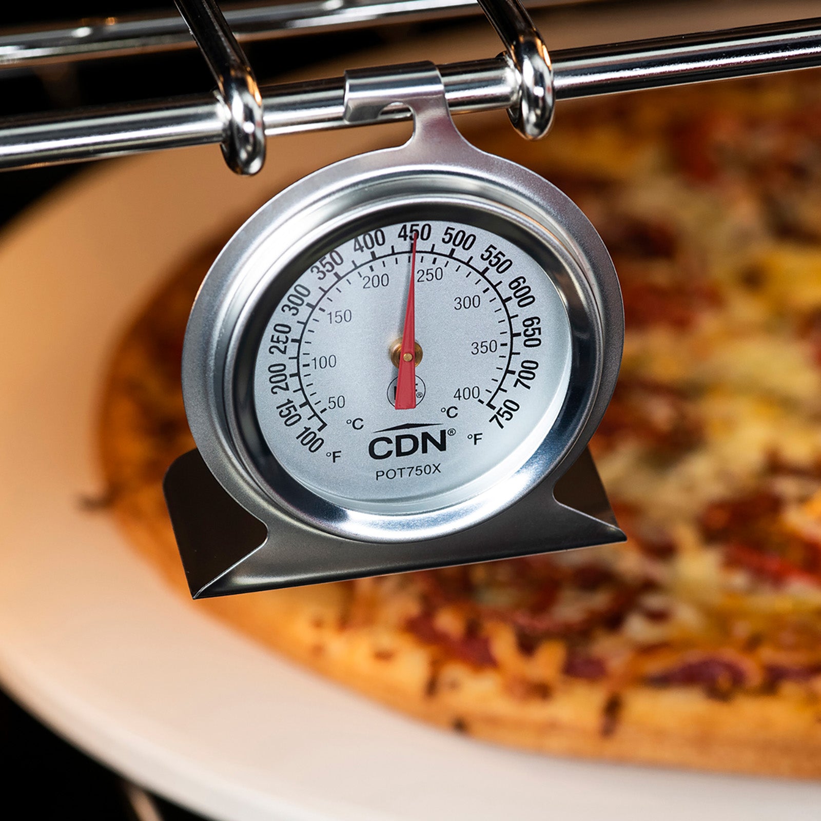 CDN ProAccurate High Heat Oven Thermometer, Stainless Steel