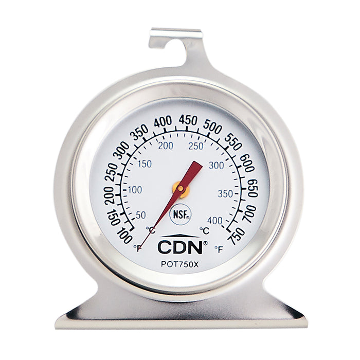 CDN ProAccurate High Heat Oven Thermometer, Stainless Steel