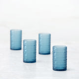 Fortessa Orbetto Outdoor Iced Beverage Cocktail Glass 4 Pack, 13 ounce, Cornflower