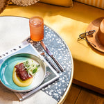 Fortessa Orbetto Outdoor Iced Beverage Cocktail Glass 4 Pack, 13 ounce, Coral Blush