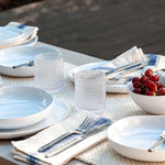 Fortessa Orbetto Outdoor Double Old Fashioned Beverage Cocktail Glass 4 Pack, 10.5 ounce, Clear