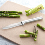 Rada Cutlery 3.25-Inch Regular Paring Knife Set of 2, Silver Handles & Quick Edge Knife Sharpener