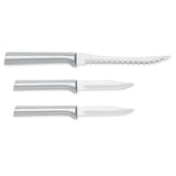 Rada Cutlery 3.25-Inch Regular Paring Knife & 5-Inch Tomato Slicer Stainless Steel Serrated Blade, Silver Handles