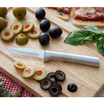 Rada Cutlery 2.5-Inch Peeling Paring Knife Set of 2, Silver Handles & Quick Edge Knife Sharpener
