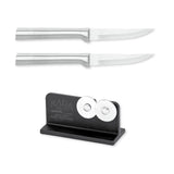 Rada Cutlery Heavy Duty 3.25-Inch Paring Knife Set of 2 & Quick Edge Knife Sharpener