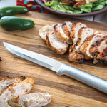Rada Cutlery 5.375-Inch Stubby Butcher Knife Set of 2, Silver Handles & Quick Edge Knife Sharpener