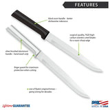Rada Cutlery 7-Inch Slicer Knife Set of 2, Silver Handles & Quick Edge Knife Sharpener