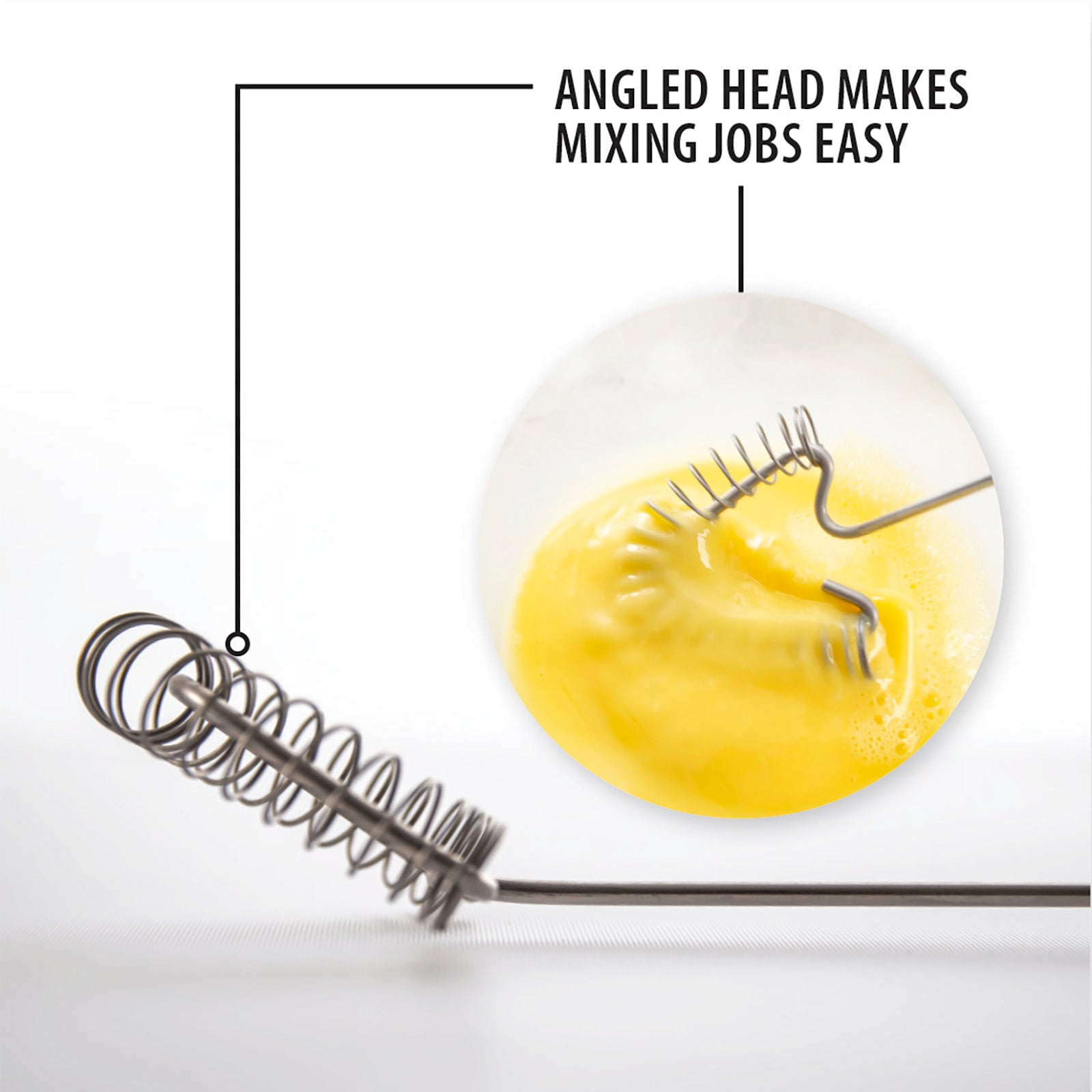 Rada Cutlery Handi-Stir Whisk with Spring Face, Aluminum Handle