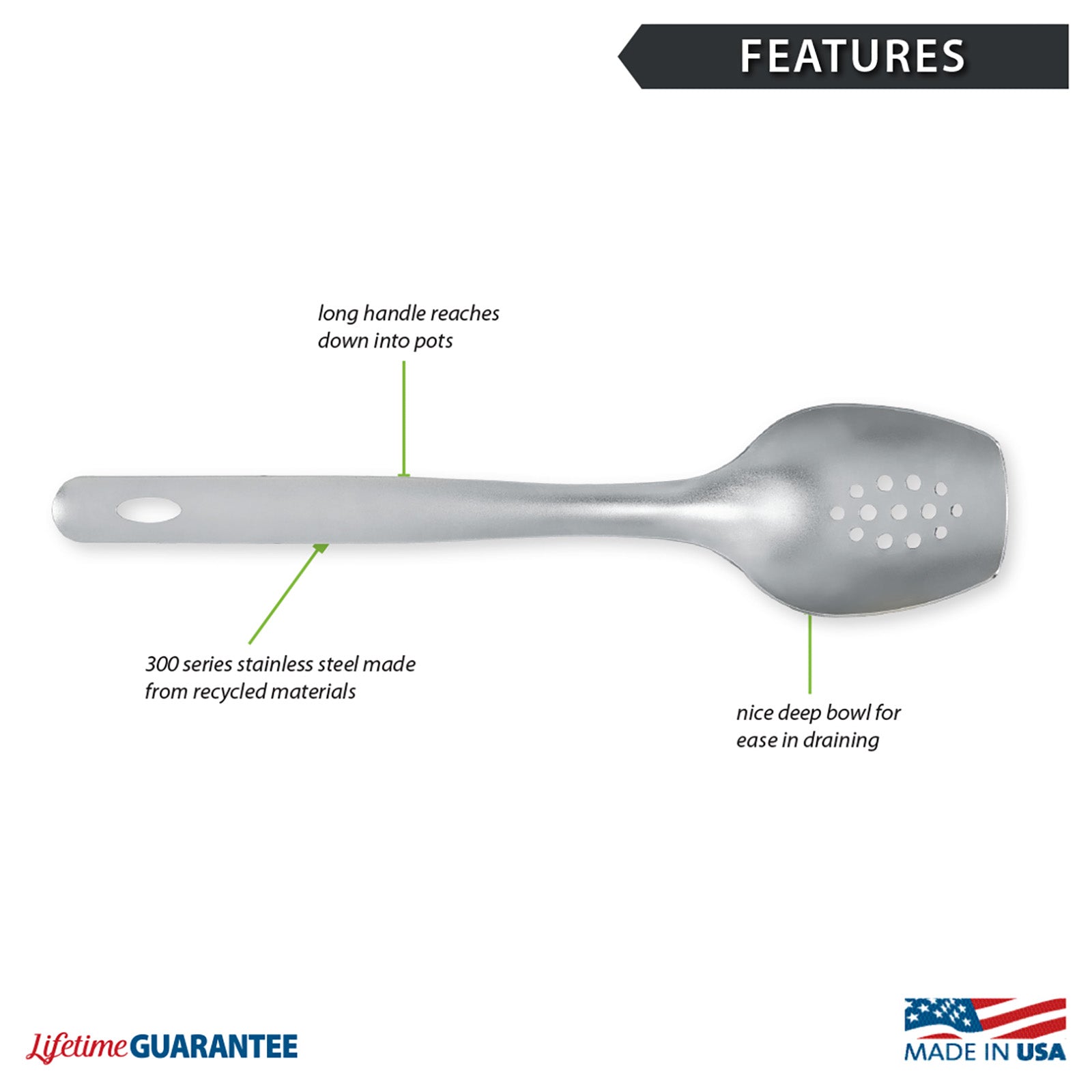 Rada Cutlery Cook's Spoon Slotted