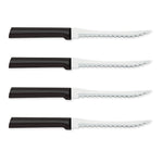 Rada Cutlery 5-Inch Tomato Slicer Stainless Steel Serrated Blade, Set of 4