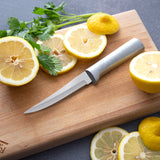 Rada Cutlery 4.375-Inch Super Parer Set of 2, Silver Handles & Quick Edge Knife Sharpener