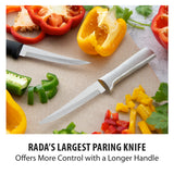 Rada Cutlery 4.375-Inch Super Parer Set of 2, Silver Handles & Quick Edge Knife Sharpener