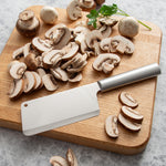 Rada Cutlery 8.5-Inch French Chef Knife, 5.25 Inch Chef's Dicer Knife, Silver Handles & Quick Edge Knife Sharpener