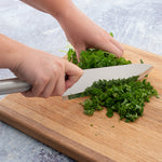 Rada Cutlery 8.5-Inch French Chef Knife Set of 2, Silver Handles & Quick Edge Knife Sharpener