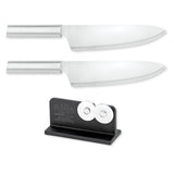 Rada Cutlery 8.5-Inch French Chef Knife Set of 2 & Quick Edge Knife Sharpener