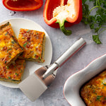Rada Cutlery 2-Inch Mini Server Solid Turner Spatula, Aluminum Handle