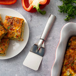 Rada Cutlery 2-Inch Mini Server Solid Turner Spatula, Aluminum Handle