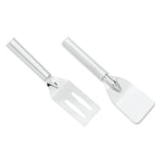 Rada Cutlery 2-Inch Mini Server Solid Turner Spatula & 3.375-Inch Slotted Turner Spatula