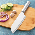 Rada Cutlery 6.25-Inch Cook's Knife Set of 2, Silver Handles & Quick Edge Knife Sharpener