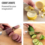 Rada Cutlery 6.25-Inch Cook's Knife Set of 2, Silver Handles & Quick Edge Knife Sharpener