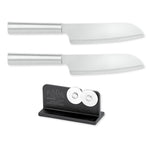 Rada Cutlery 6.25-Inch Cook's Knife Set of 2 & Quick Edge Knife Sharpener