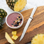 Rada Cutlery 7-Inch Serrated Slicer Stainless Steel Blade, Aluminum Handle