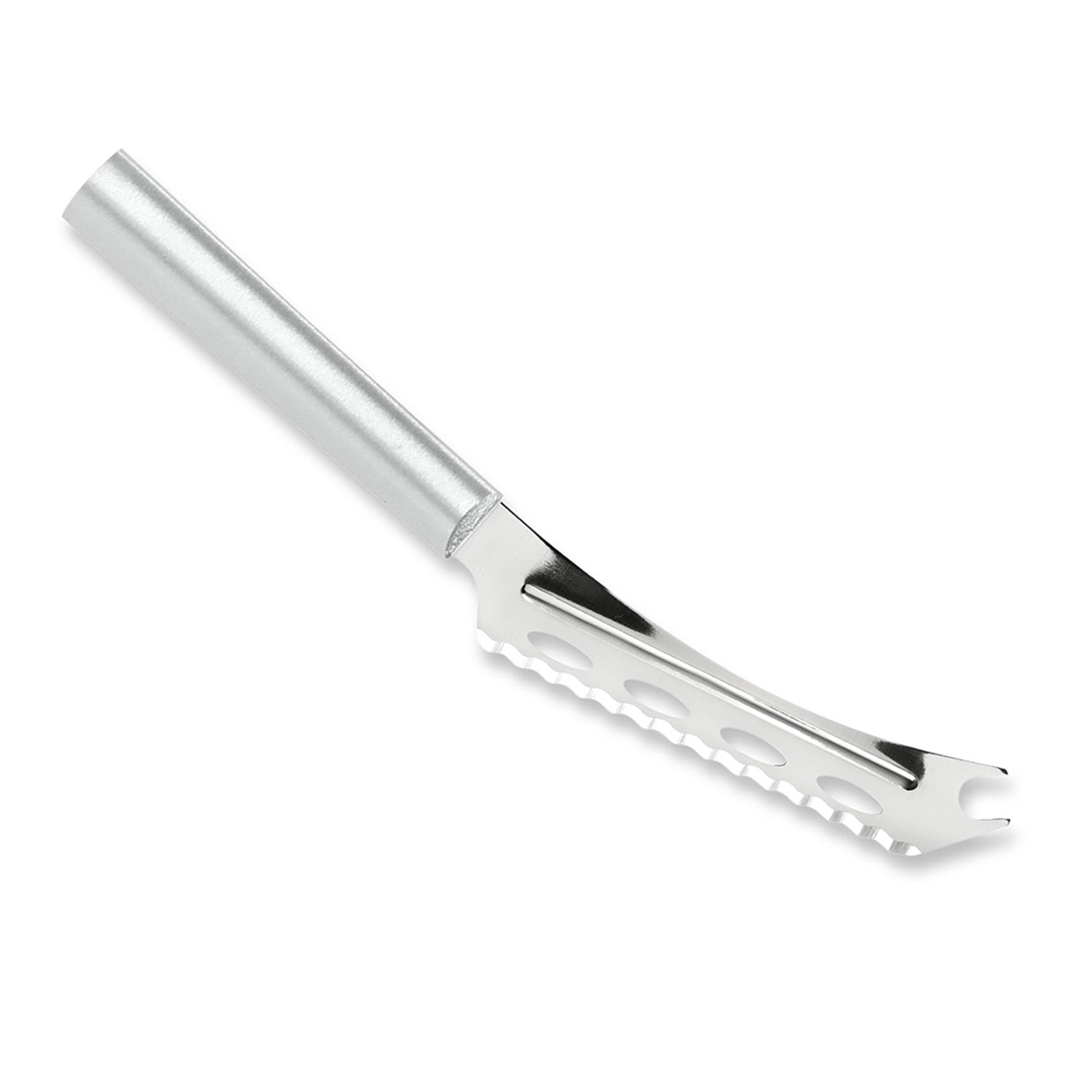 Rada Cutlery 5.25-Inch Cheese Knife Serrated Stainless Steel Blade, Aluminum Handle