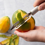 Rada Cutlery 2-Inch Deluxe Vegetable Peeler with Straight Blade, Aluminum Handle