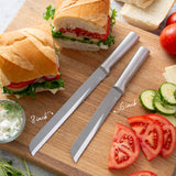 Rada Cutlery 8-Inch Bread Knife Stainless Steel Serrated Blade, Aluminum Handle