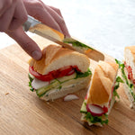 Rada Cutlery 8-Inch Bread Knife Stainless Steel Serrated Blade, Aluminum Handle