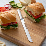 Rada Cutlery 8-Inch Bread Knife Stainless Steel Serrated Blade, Aluminum Handle