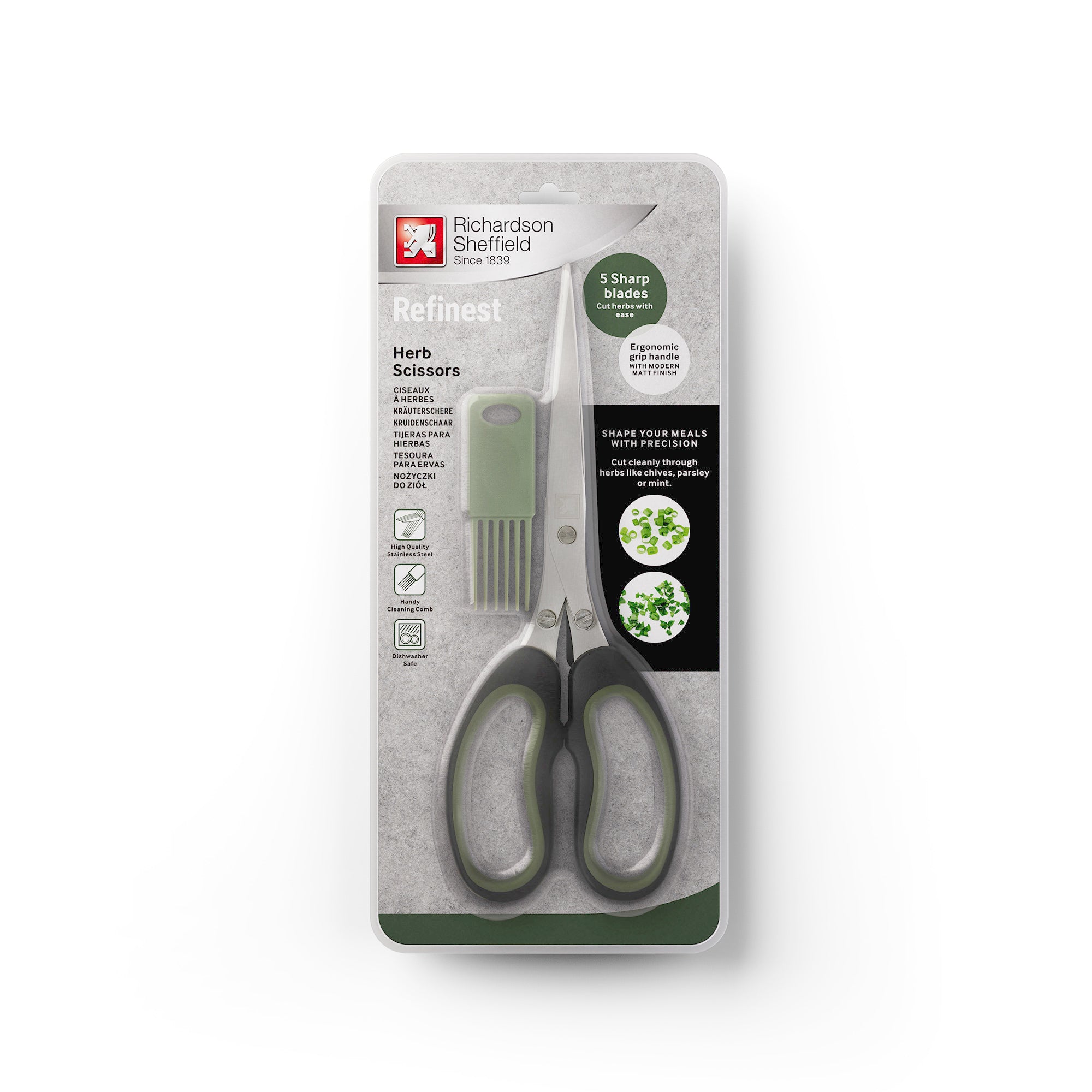 Richardson Sheffield Refinest Herb Scissors, 8.25-Inch, Stainless Steel