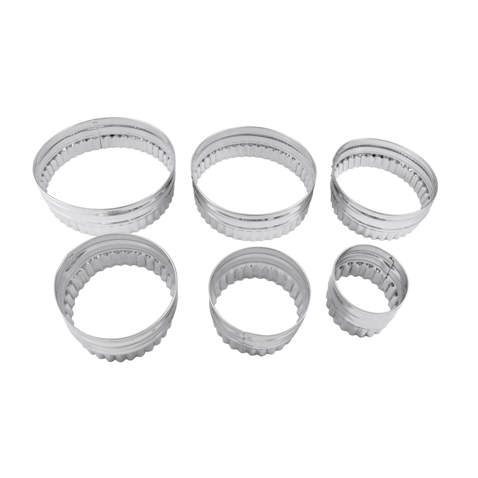 R&M International Double Sided Biscuit Cutter, Fluted & Round, Stainless