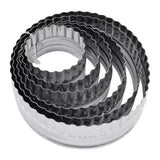 R&M International Double Sided Biscuit Cutter, Fluted & Round, Stainless