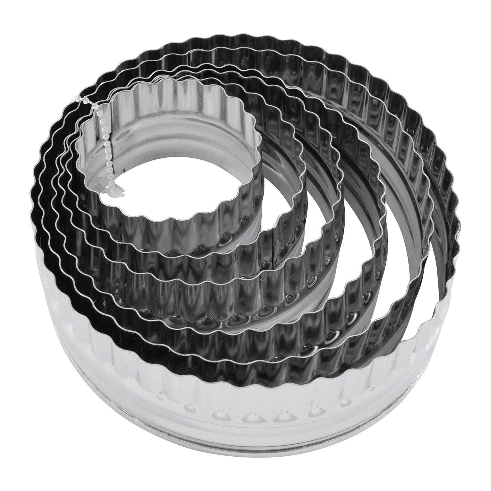 R&M International Double Sided Biscuit Cutter, Fluted & Round, Stainless