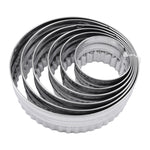 R&M International Double Sided Biscuit Cutter, Fluted & Round, Stainless
