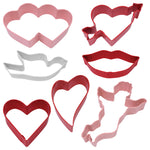 R&M International Valentine Color 7 Piece Cookie Cutter Set