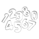 R&M International 2.5 Inch Numbers Cookie Cutters, Set of 9