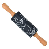 R&M International Spooky Halloween 3 Piece Mini Baking Set with Spatula, Rolling Pin, and Whisk