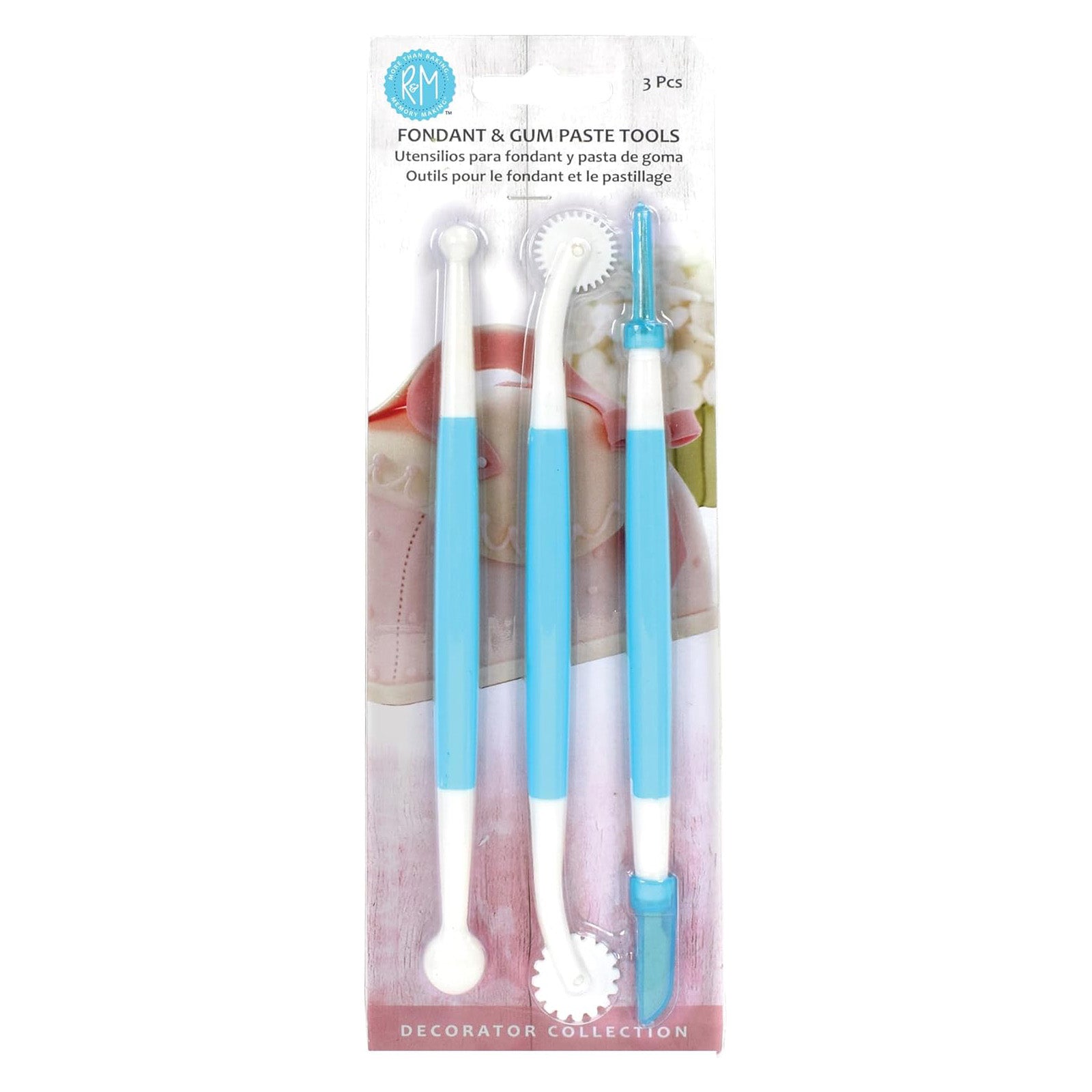 R&M International Fondant Tools, 3 Piece Set