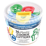 R&M International Alphabet & Numbers, 36 Piece, Plastic