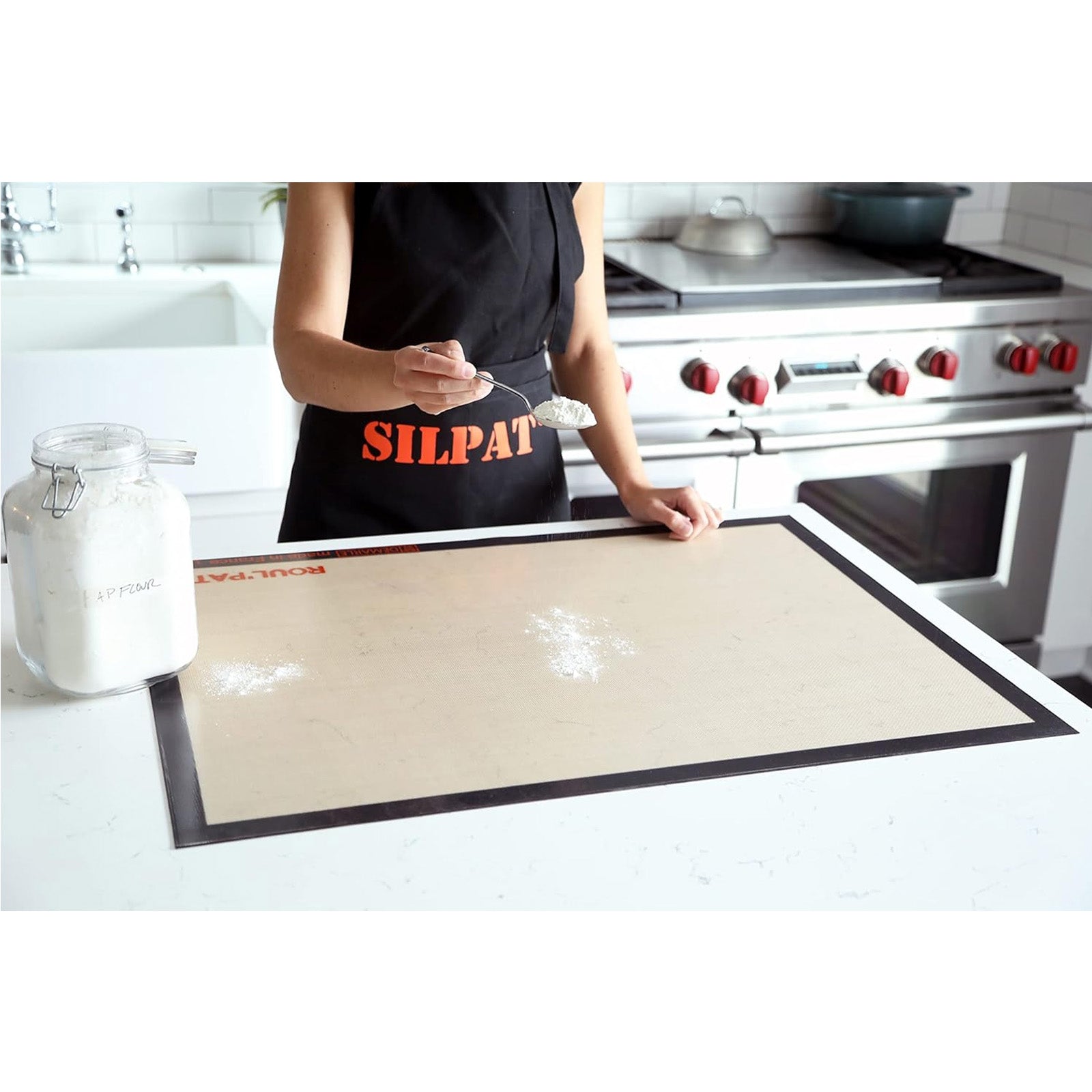Silpat Roul'Pat Jumbo Size Countertop Roll Mat, 31.5 x 23 Inch, No Serigraphy