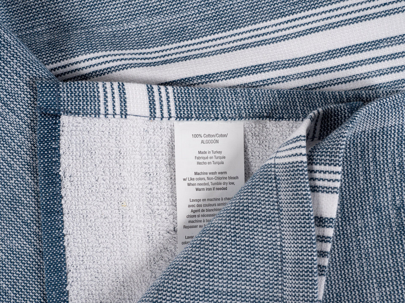 KAF Home Strada Turkish Reversible Terry Towel, Blue