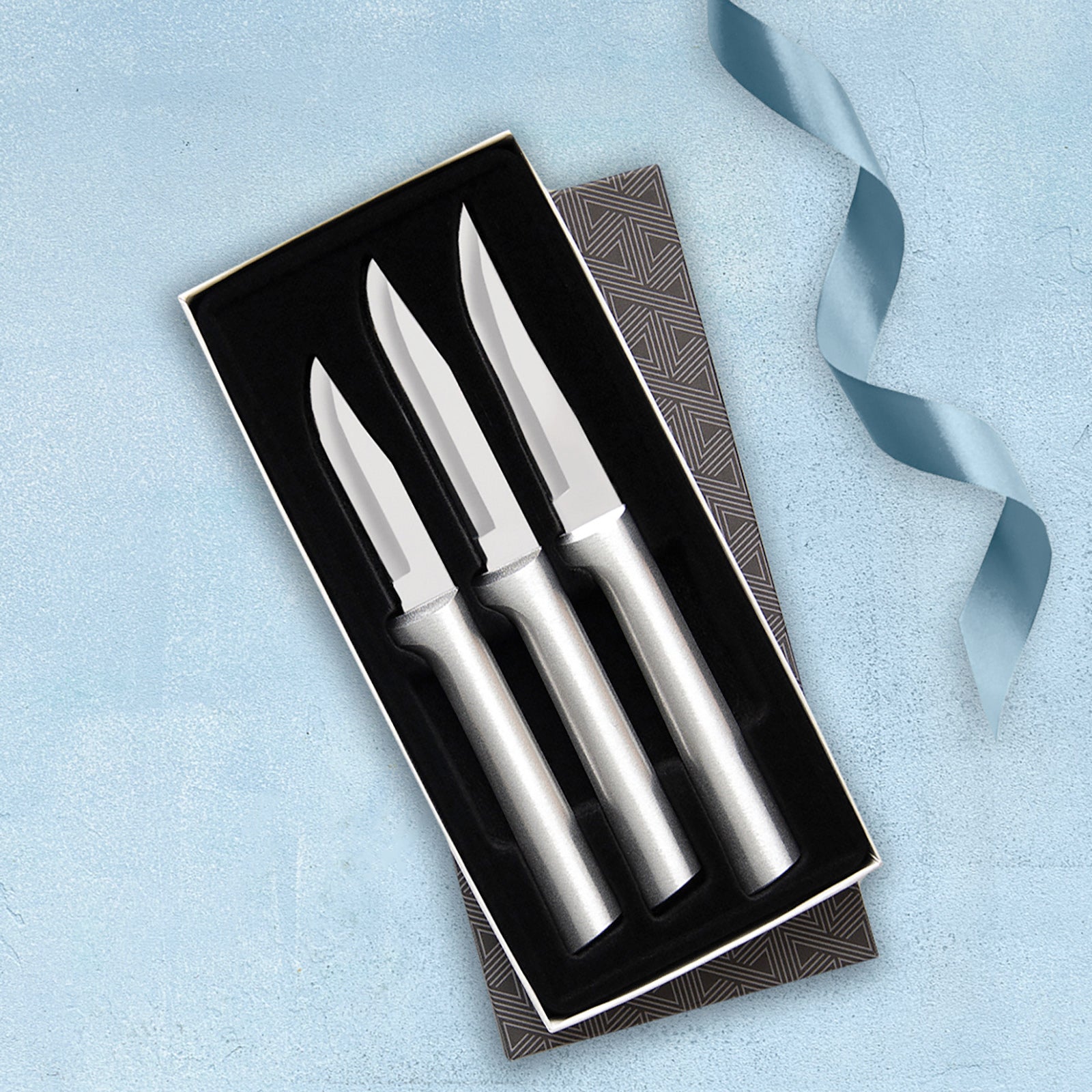 Rada 3 Piece Paring Knives Galore Set, Silver Handles
