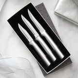 Rada 3 Piece Paring Knives Galore Set, Silver Handles