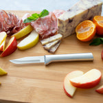 Rada 3 Piece Paring Knives Galore Set & 1.75-Inch Swivel Vegetable Peeler, Silver Handles