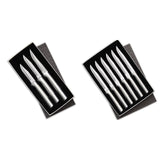 Rada 3 Piece Paring Knives Galore Set & 6 Piece Steak Knife Set in Gift Box, Silver Handles