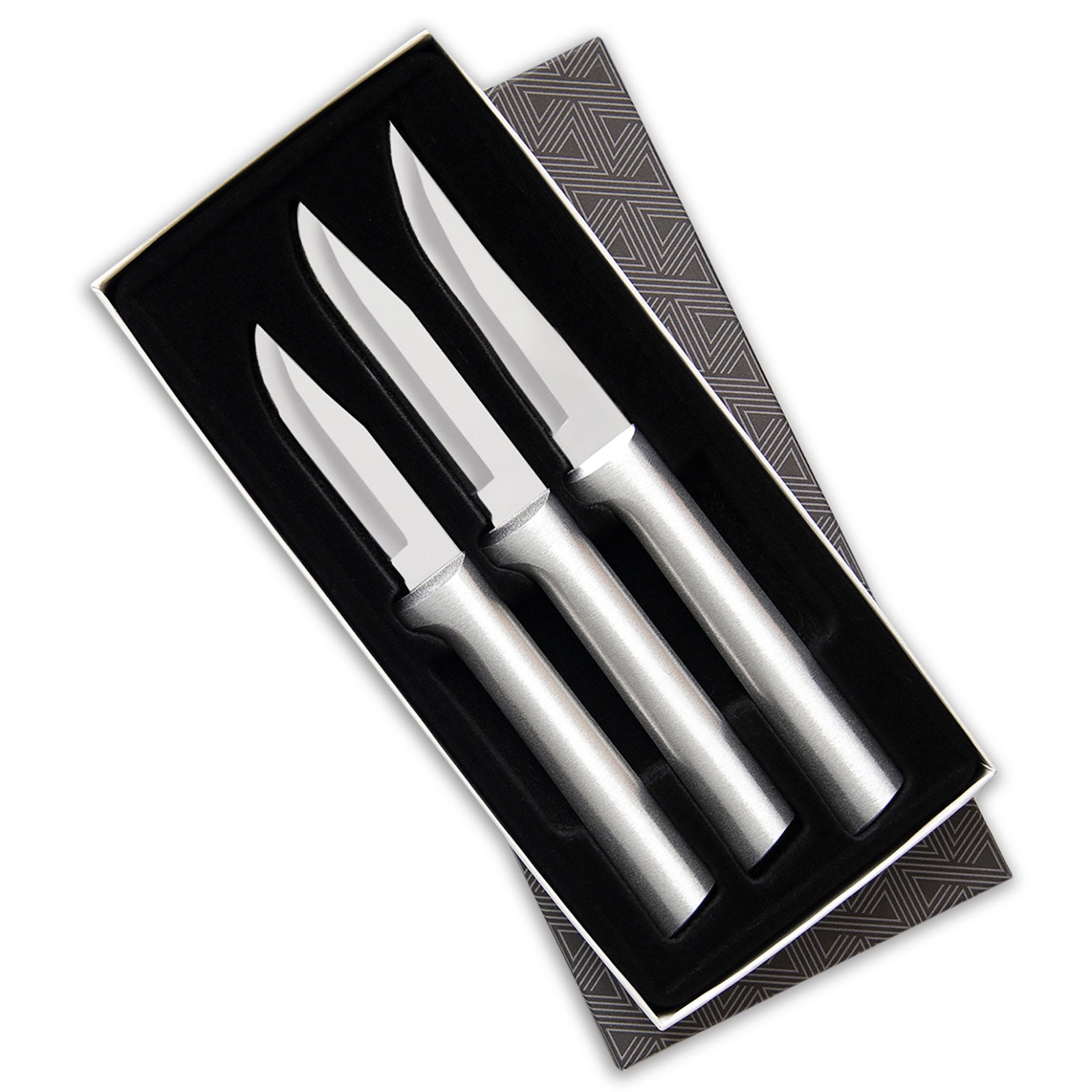 Rada 3 Piece Paring Knives Galore Set, Silver Handles