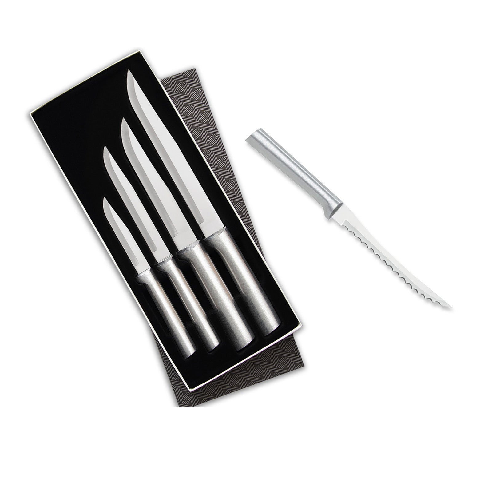Rada 4 Piece Wedding Register Set & 5-Inch Tomato Slicer Stainless Steel Serrated Blade